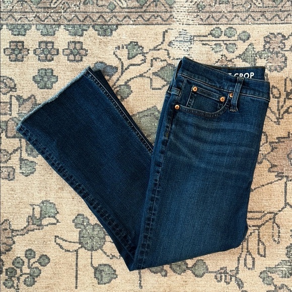 J. Crew Denim - J Crew sz 30 Billie Demi boot cropped jeans with button fly EUC